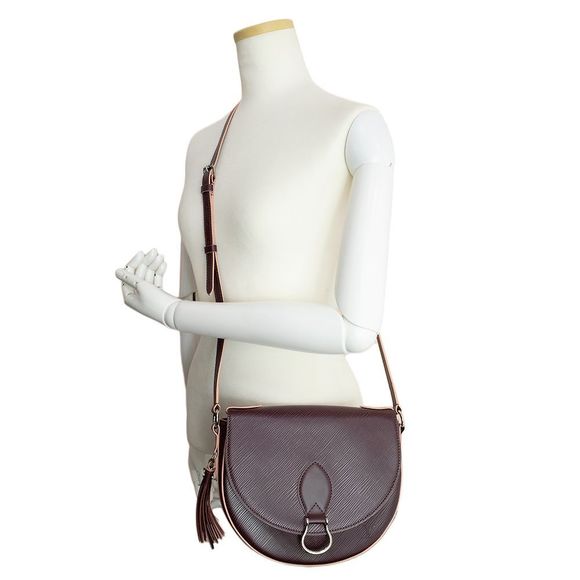 Louis Vuitton Diagonal Prunne Rose Poudre Epi Leather Shoulder Bag